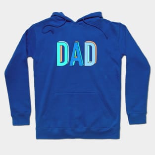 Dad Colourful Typographic Design Hoodie